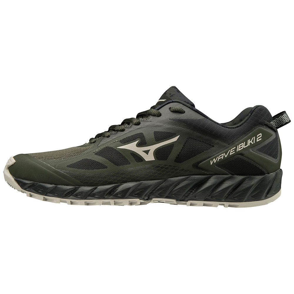 Zapatillas Trail Running Mizuno WAVE IBUKI 2 Para Hombre Verdes Oscuro/Negros 0613795-BH